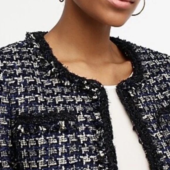 J. Crew Lady Jacket in Metallic Houndstooth - Picture 3 of 5